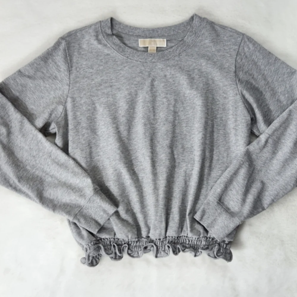 Michael Kors Ruffle Hem Sweatshirt